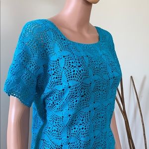 Handmade Zapotec crochet blouse.